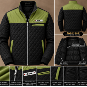 TWO SIDES. TWO STYLES. ONE JACKET.OLIVE&BLACK/CODE IF013